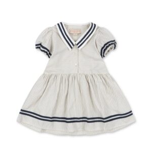 Konges Sløjd Konges Sløjd Allie Sailor Jurk Bleu Stripe 5715681259412 Konges MSS26 Kleding & Accessoires Rokjes & Jurkjes  Wijs west