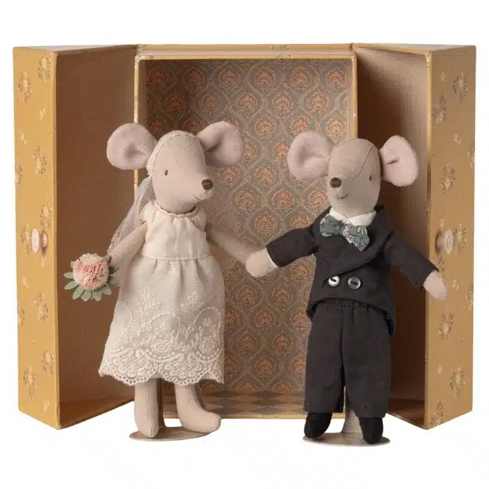 Maileg Bruiloft muizen in box, Moeder & Vader