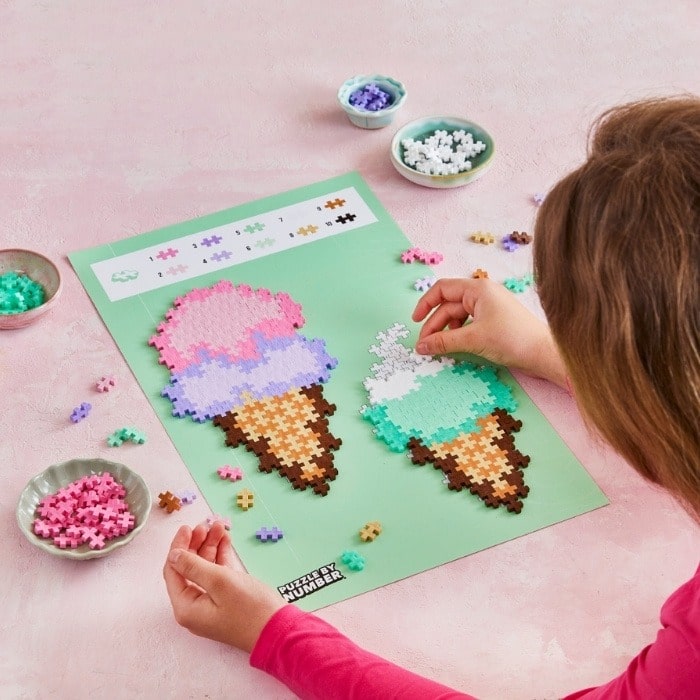 Plus-Plus Puzzle By Number Ice Cream - 250 Pcs