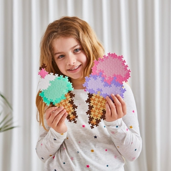 Plus-Plus Puzzle By Number Ice Cream - 250 Pcs