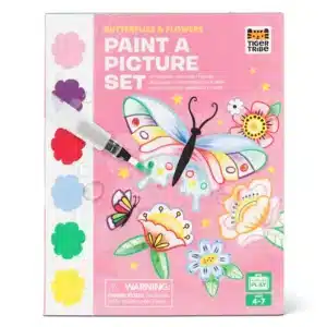 Tiger Tribe Paint-A-Picture Set - Butterflies & Flowers