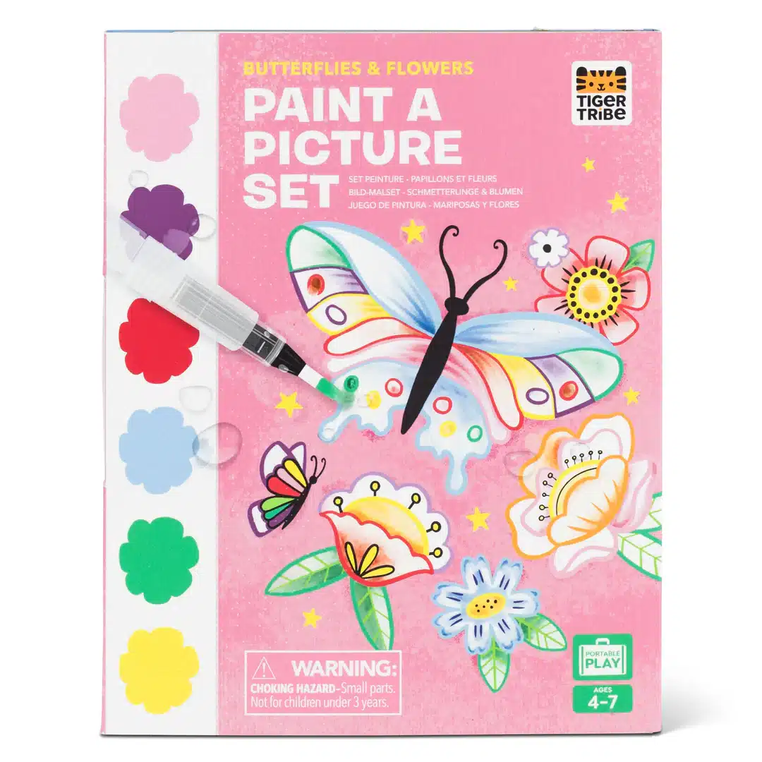 Tiger Tribe Paint-A-Picture Set - Butterflies & Flowers