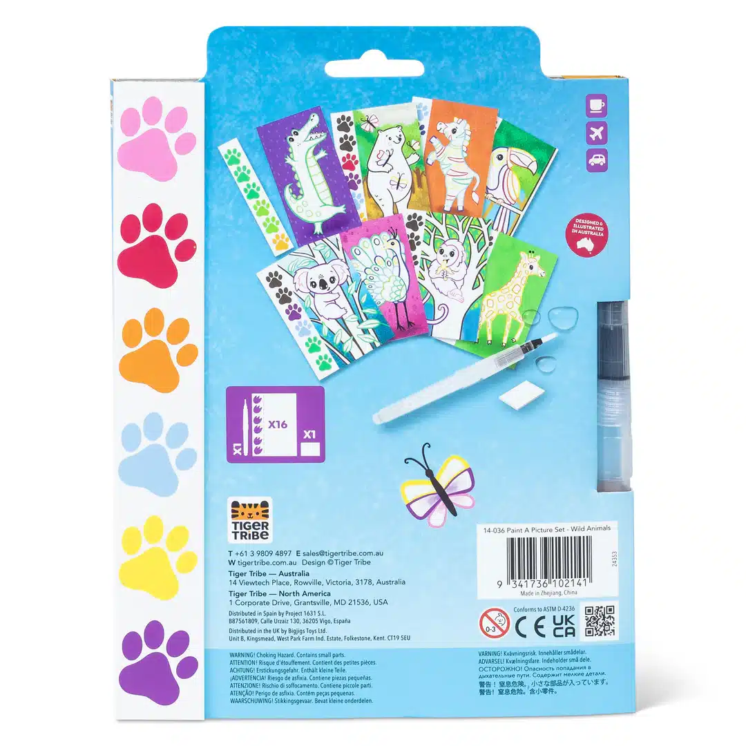 Tiger Tribe Paint A Picture Set - Wild Animals