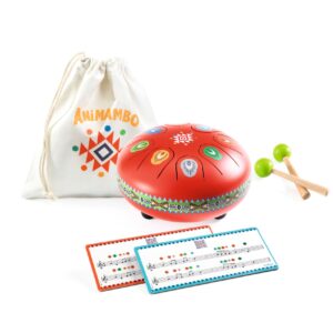 Djeco Red Tongue Drum – 8 Noten