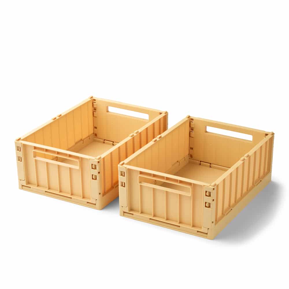 Liewood Liewood Weston Storage Box M 2-pack Lemon yellow 5715493530020 Liewood winston Home & Living Opruimen