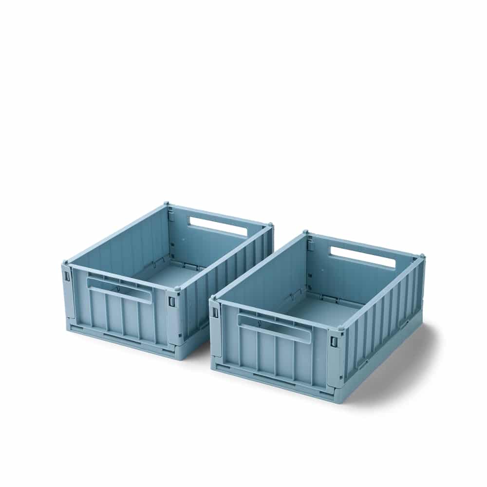 Liewood Liewood Weston Storage Box M 2-pack Beach blue 5715493530006 Liewood winston Home & Living Opruimen