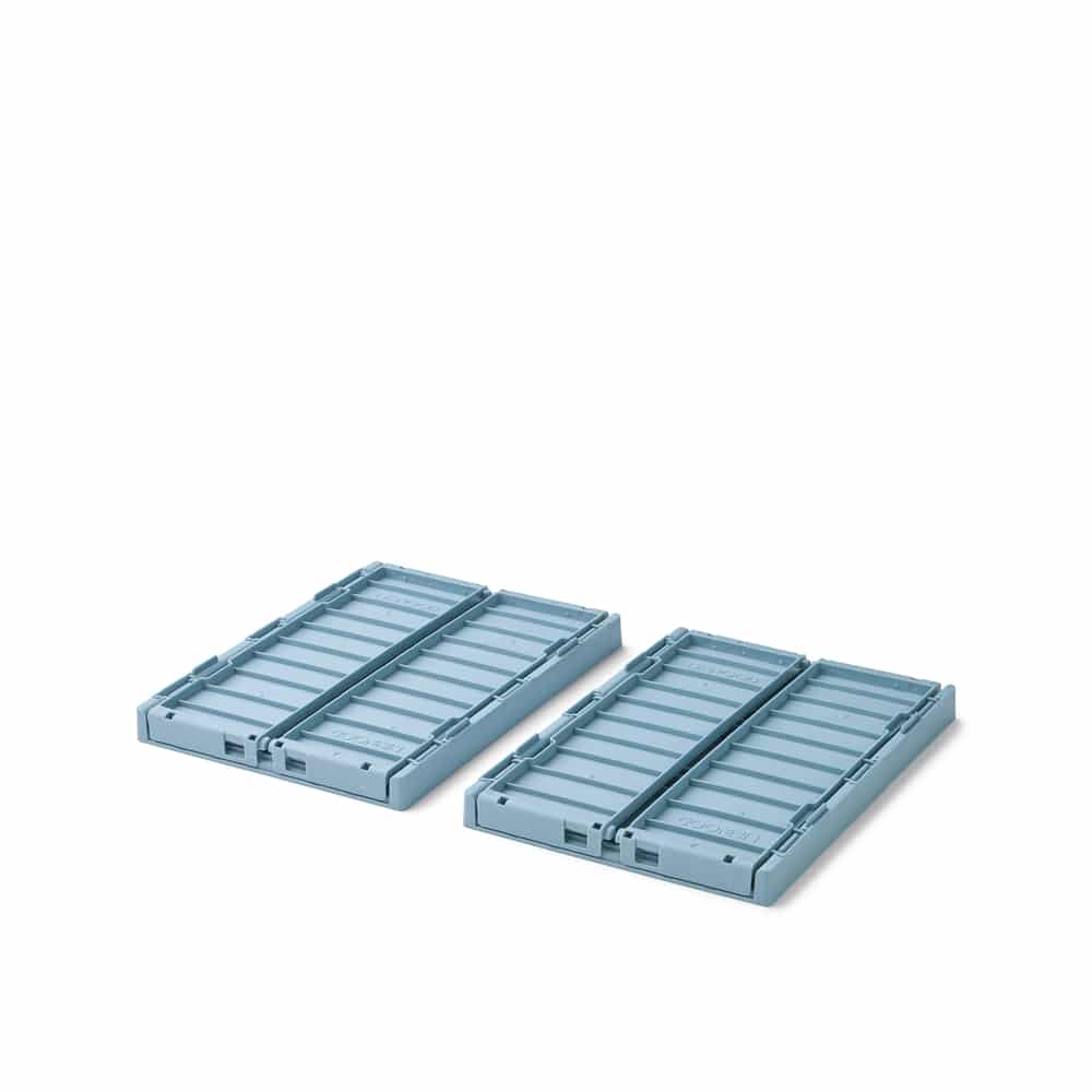 Liewood Liewood Weston Storage Box M 2-pack Beach blue 5715493530006 Liewood winston Home & Living Opruimen