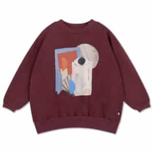 Repose AMS Repose 14. Cozy Drop Sweater Mulberry Rocket 8721562004443  Kleding & Accessoires Sweaters & Truien