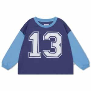 Repose AMS Repose 33. Sporty Jersey Tee Eclipse Blue Color Block 8721562007956  Kleding & Accessoires Shirts T-shirts