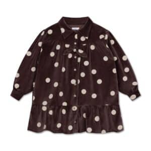 Repose AMS Repose 46. Bow Dress Chocolate Polka Dot 8721562010024  Kleding & Accessoires Rokjes & Jurkjes