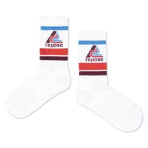 Repose AMS Repose 70. Sporty Socks White Logo 8721562002494  Kleding & Accessoires Sokken & Maillots