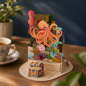 Alljoy Design Little Moments Pop Up Kaart – Ocean Reef Adventure 5391551961045 Alljoy Design Home & Living Kaarten