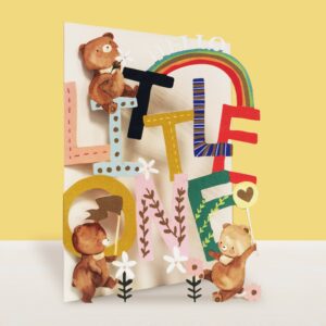 Alljoy Design Blossom Origianl Paper Cut Art - Welcome Little One Kaart 617285431544 Alljoy Design Home & Living Kaarten