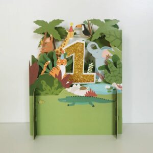 Alljoy Design Children's Age Pop Up - Age 1 Kaart 659499994279 Alljoy Design Home & Living Kaarten