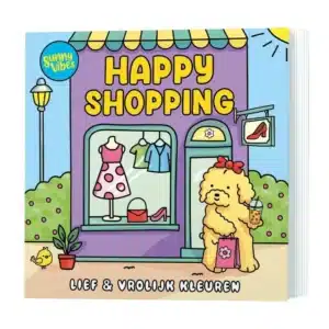 Uitgeverij Lantaarn Sunny Vibes - Happy Shopping 9789460974137 Simon Boeken & Kleurboeken Plak- & Doeboeken