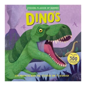 Uitgeverij Lantaarn Stickers Plakken Op Nummer - Dino'S 9789463549189 Simon Boeken & Kleurboeken Plak- & Doeboeken