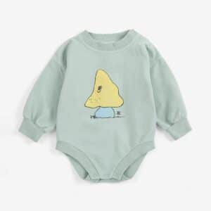 Bobo Choses Bobo Choses Mush Monster Fleece Body Green 8445782389325  Kleding & Accessoires Baby Rompers