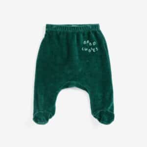 Bobo Choses Bobo Choses Velvet Footed Leggings Green 8445782390222  Kleding & Accessoires Baby Broekjes