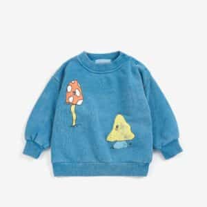 Bobo Choses Bobo Choses Mush Monster Duo Sweatshirt Blue 8445782392776  Kleding & Accessoires Baby Bovenstukjes