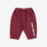 Bobo Choses Bobo Choses Bolder Jogging Pants Burgundy Red 8445782395180 Kleding & Accessoires Baby Broekjes