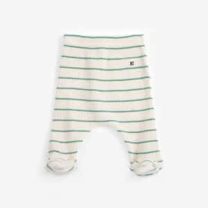 Bobo Choses Bobo Choses Stripes Footed Leggings Offwhite 8445782395692  Kleding & Accessoires Baby Broekjes