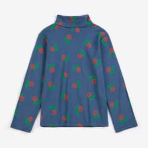 Bobo Choses Bobo Choses Stamp Bloom All Over Turtle Neck T-shirt Navy Blue 8445782396958  Kleding & Accessoires Longsleeves