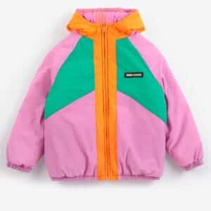 Bobo Choses Bobo Choses Almost Moiré All Over Reversible Anorak Fuchsia 8445782401331  Kleding & Accessoires Jassen