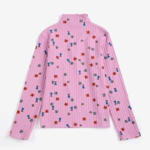 Bobo Choses Bobo Choses Blossom All Over Turtleneck T-shirt Pink 8445782402536  Kleding & Accessoires Longsleeves