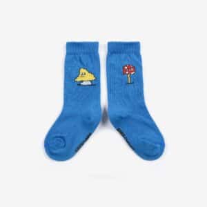 Bobo Choses Bobo Choses Mush Monster Long Socks Blue 8445782403892  Kleding & Accessoires Sokken & Maillots