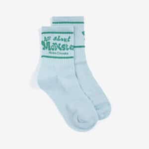 Bobo Choses Bobo Choses All About Monsters Short Socks Light Blue 8445782404349  Kleding & Accessoires Sokken & Maillots