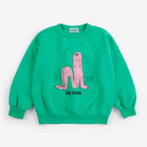 Bobo Choses Long Puff Sweatshirt Green