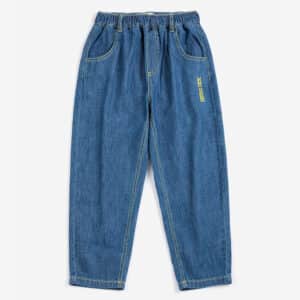 Bobo Choses Taxi Saurus Tag Denim Pants Midnight Blue
