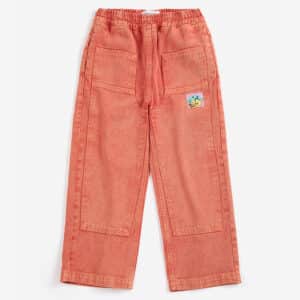 Bobo Choses Taxi Saurus Tag Twill Pants Red