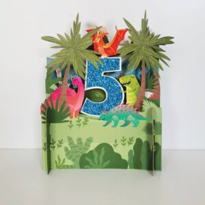 Alljoy Design Children's Age Pop Up - Age 5 Boy Kaart 659499994347 Alljoy Design Home & Living Kaarten
