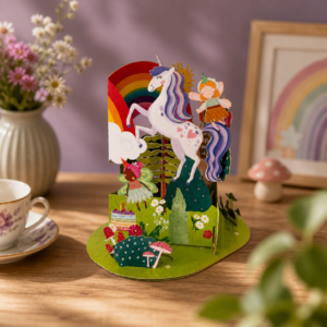 Alljoy Design Little Moments Pop Up Kaart – Magical Unicorn Land 5391551961038 Alljoy Design Home & Living Kaarten