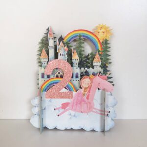 Alljoy Design Children's Age Pop Up - Age 2 Girl Kaart 659499994293 Alljoy Design Home & Living Kaarten