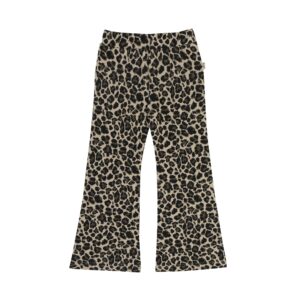 House of Jamie House Of Jamie Flared Pants Leopard Moonlight (Jacquard) 8719654199139 HOJ AW26 Kleding & Accessoires Broeken