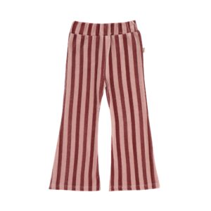 House Of Jamie Flared Pants Ruby Stripes (Velvet)