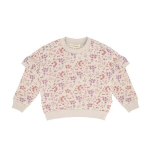 House Of Jamie Frill Sweatshirt Floral Winter Muse