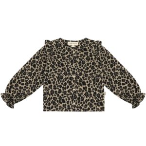 House Of Jamie Preppy Cardigan Leopard Moonlight (Jacquard)