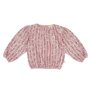 House Of Jamie Puff Balloon Sequins Jumper Rose Mauve