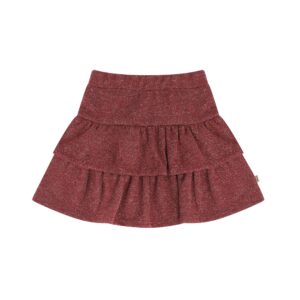 House of Jamie House Of Jamie Ruffled Skirt Ruby Sparkle 8719654200248 HOJ AW26 Kleding & Accessoires Rokjes & Jurkjes