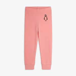 Mini Rodini Mini Rodini Penguin Emb Microfleece Trousers Pink 7332754731941 Rodini AW26 Kleding & Accessoires Jassen