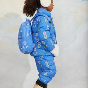 Mini Rodini Mini Rodini Violas Aop Citypuffer Blue 7332754732344 Rodini AW26 Kleding & Accessoires Jassen
