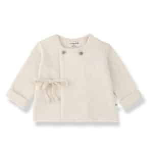 1+ in the Family 1+ In The Family Pessac Nb Shirt Ecru 8448262000659 Family AW26 Kleding & Accessoires Baby Bovenstukjes