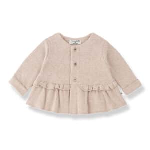 1+ in the Family 1+ In The Family Strasbourg Girly Cardigan Nude 8448262002400 Family AW26 Kleding & Accessoires Baby Bovenstukjes