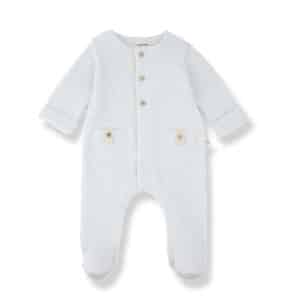 1+ in the Family 1+ In The Family Metz Jumpsuit W/Feet Ciel 8448262003803 Family AW26 Kleding & Accessoires Baby Pakjes