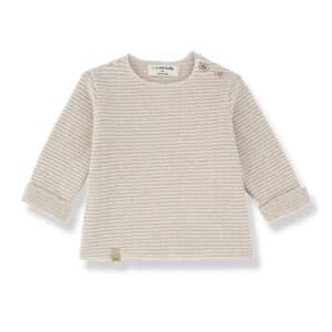 1+ in the Family 1+ In The Family Aubin L.Sleeve T-Shirt Beige 8448262004459 Family AW26 Kleding & Accessoires Baby Longsleeves
