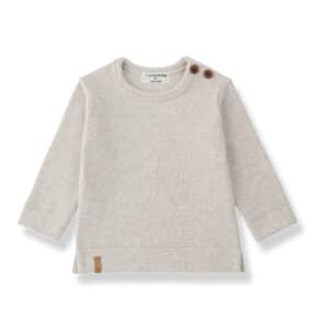 1+ in the Family 1+ In The Family Pesaro L.Sleeve T-Shirt Rice 8448262010108 Family AW26 Kleding & Accessoires Baby Longsleeves