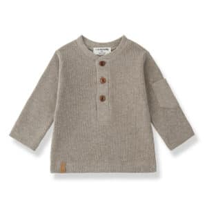 1+ in the Family 1+ In The Family Cuneo Henley T-Shirt Canapa 8448262010825 Family AW26 Kleding & Accessoires Baby Bovenstukjes